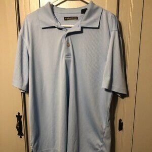 Cubavera Large Light Blue Polo